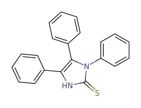 Molecular Structure of 2349-59-9 (1,4,5-TRIPHENYL-1H-IMIDAZOLE-2-THIOL)