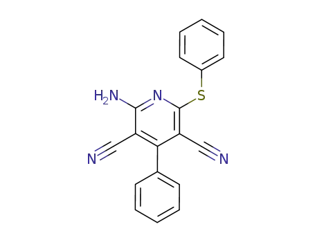 2-Amino-4-phenyl-6-phenylsulfanylpyridine-3,5-dicarbonitrile