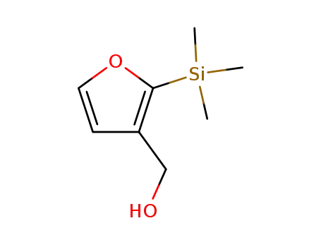 Molecular Structure of 101822-35-9 (3-Furanmethanol, 2-(trimethylsilyl)-)