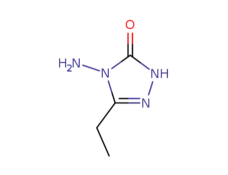 Molecular Structure of 4379-93-5 (3H-1,2,4-Triazol-3-one, 4-amino-5-ethyl-2,4-dihydro-)