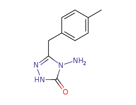 Molecular Structure of 147440-64-0 (3H-1,2,4-Triazol-3-one,
4-amino-2,4-dihydro-5-[(4-methylphenyl)methyl]-)