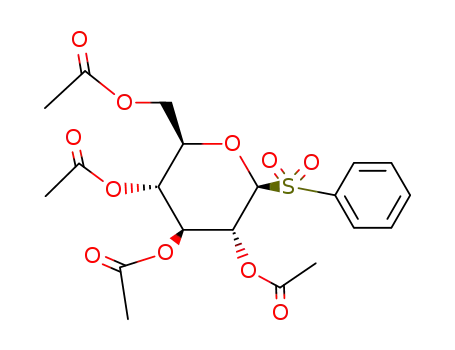 .beta.-D-글루코피라노스, 1-데옥시-1-(페닐설포닐)-, 테트라아세테이트