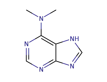 Molecular Structure of 938-55-6 (9H-Purin-6-amine,N,N-dimethyl-)