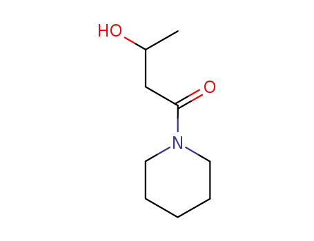 Molecular Structure of 124558-77-6 (Piperidine, 1-(3-hydroxy-1-oxobutyl)-, (S)-)