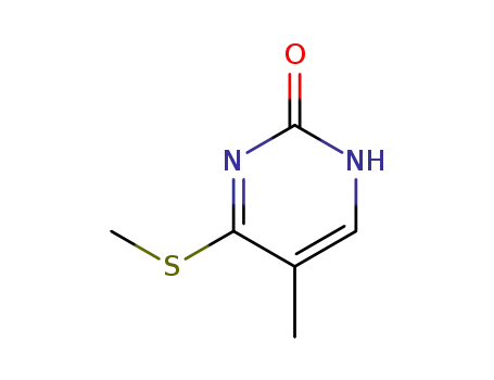 Molecular Structure of 55040-79-4 (5-Methyl-4-(Methylthio)pyriMidin-2(1H)-one)