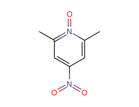 Molecular Structure of 4808-64-4 (2,6-DIMETHYL-4-NITROPYRIDINE-1-OXIDE)