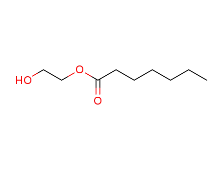 Molecular Structure of 16179-38-7 (Heptanoic acid 2-hydroxyethyl ester)