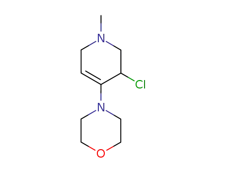 Molecular Structure of 132532-18-4 (Morpholine, 4-(3-chloro-1,2,3,6-tetrahydro-1-methyl-4-pyridinyl)-)