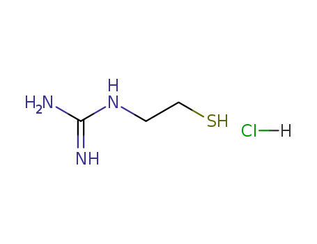 Molecular Structure of 19767-44-3 (2-Mercaptoethylguanidine hydrochloride)