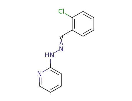 Molecular Structure of 2746-61-4 (2-[2-(2-chlorobenzylidene)hydrazinyl]pyridine)