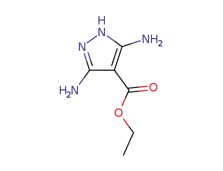 Molecular Structure of 6825-71-4 (ethyl 3,5-diaMino-1H-pyrazole-4-carboxylate)