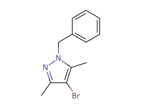 Molecular Structure of 51108-53-3 (1-benzyl-4-bromo-3,5-dimethyl-1H-pyrazole(SALTDATA: HCl))