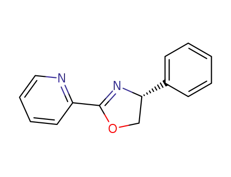 Molecular Structure of 117408-99-8 ((S)-2-(4-Phenyl-4,5-dihydro-oxazol-2-yl)-pyridine)