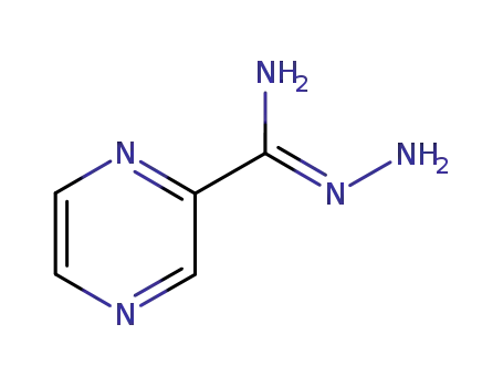 Molecular Structure of 18107-03-4 (PYRAZINE-2-CARBOXIMIDOHYDRAZIDE)
