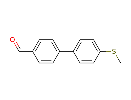 Molecular Structure of 221018-02-6 (4'-METHYLSULFANYL-BIPHENYL-4-CARBALDEHYDE)