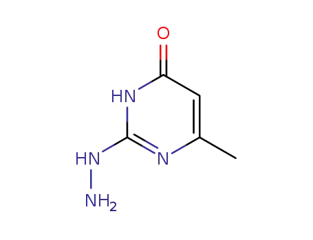 Molecular Structure of 37893-08-6 (2,4(1H,3H)-Pyrimidinedione, 6-methyl-, 2-hydrazone (9CI))