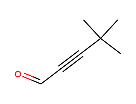 Molecular Structure of 2579-21-7 (4,4-diMethyl-pent-2-ynal)