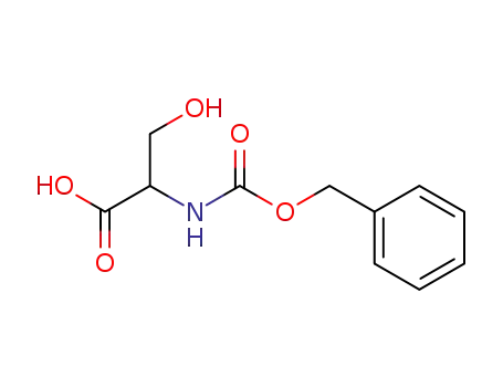 Molecular Structure of 2768-56-1 (N-CARBOBENZOXY-DL-SERINE)