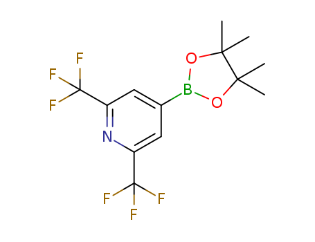 4-(4,4,5,5-tetramethyl-1,3,2-dioxaborolan-2-yl)-2,6-bis(trifluoromethyl)pyridine(1320747-32-7)