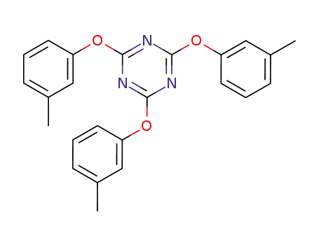 Molecular Structure of 1919-46-6 (2,4,6-tris(3-methylphenoxy)-1,3,5-triazine)
