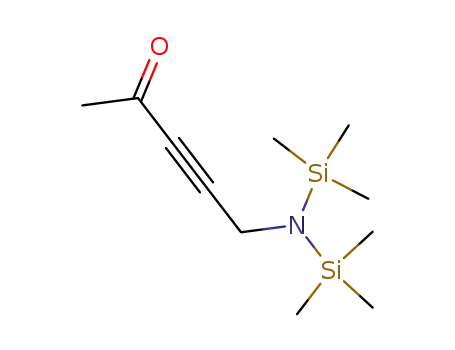 Molecular Structure of 91375-42-7 (3-Pentyn-2-one, 5-[bis(trimethylsilyl)amino]-)
