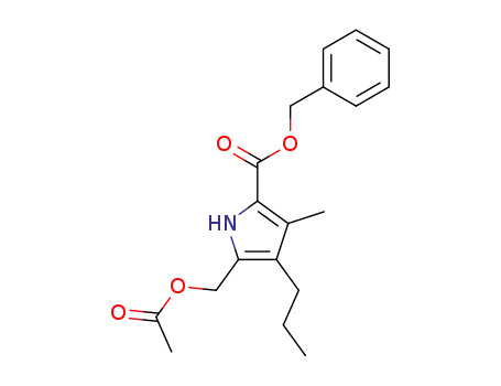 1H-Pyrrole-2-carboxylic acid, 5-[(acetyloxy)methyl]-3-methyl-4-propyl-, phenylmethyl ester