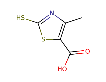 Molecular Structure of 57658-34-1 (5-Thiazolecarboxylic acid, 2,3-dihydro-4-methyl-2-thioxo-)