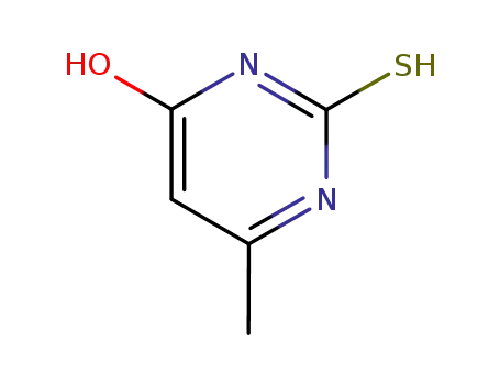 Molecular Structure of 56-04-2 (Methylthiouracil)