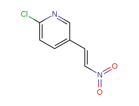 Molecular Structure of 159153-42-1 (Pyridine, 2-chloro-5-[(1E)-2-nitroethenyl]-)