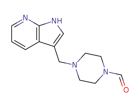 1-Piperazinecarboxaldehyde, 4-(1H-pyrrolo[2,3-b]pyridin-3-ylmethyl)-