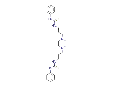 3-phenyl-1-[3-[4-[3-(phenylthiocarbamoylamino)propyl]piperazin-1-yl]propyl]thiourea cas  36105-81-4