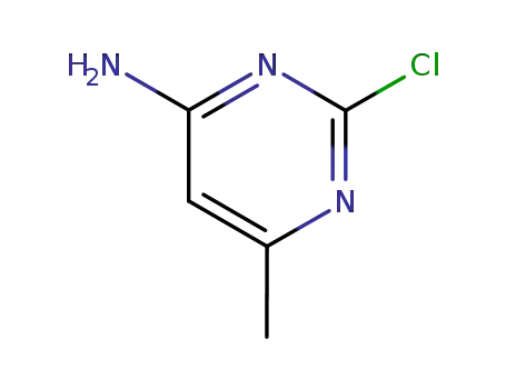 Molecular Structure of 14394-60-6 (2-Chloro-6-methylpyrimidin-4-ylamine)