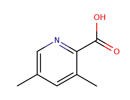 Molecular Structure of 4733-68-0 (2-Pyridinecarboxylicacid,3,5-dimethyl-(9CI))