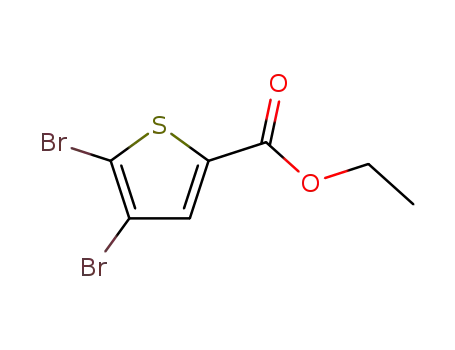 Molecular Structure of 62224-25-3 (4,5-Dibromo-2-thiophenecarboxylic acid ethyl ester)