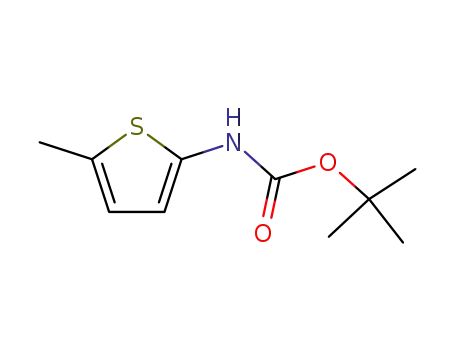 Molecular Structure of 62188-21-0 (Carbamic acid, (5-methyl-2-thienyl)-, 1,1-dimethylethyl ester)