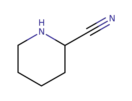 Molecular Structure of 42457-10-3 ((S) 2-CYANOPIPERIDINE)