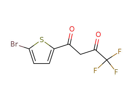 Molecular Structure of 326-71-6 (1-(5-BROMO-2-THIENYL)-4,4,4-TRIFLUORO-1,3-BUTANEDIONE)