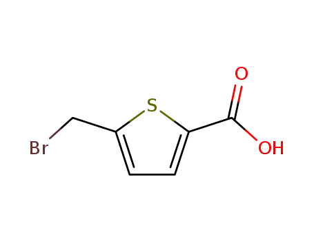 Molecular Structure of 63273-26-7 (2-Thiophenecarboxylic acid, 5-(bromomethyl)-)