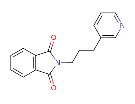 Molecular Structure of 84200-00-0 (1H-Isoindole-1,3(2H)-dione, 2-[3-(3-pyridinyl)propyl]-)