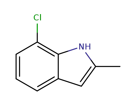 Molecular Structure of 623177-14-0 (7-CHLORO-2-METHYL-1H-INDOLE)