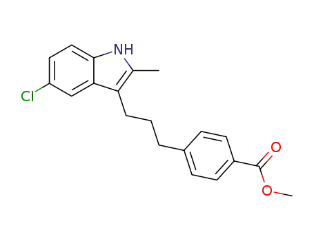 Benzoic acid, 4-[3-(5-chloro-2-methyl-1H-indol-3-yl)propyl]-, methyl
ester