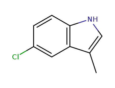Molecular Structure of 71095-42-6 (5-CHLORO-3-METHYLINDOLE)