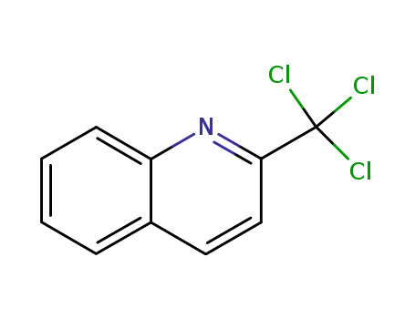 Molecular Structure of 4032-53-5 (Quinoline, 2-(trichloromethyl)-)