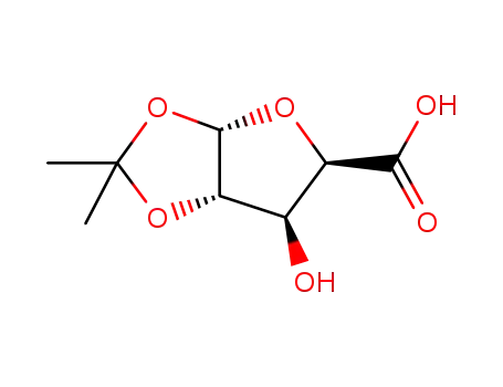 Molecular Structure of 1103738-17-5 (α-L-Xylofuranuronic acid, 1,2-O-(1-Methylethylidene)-)