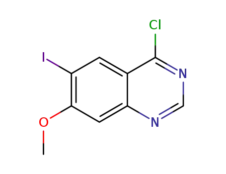 Molecular Structure of 1172851-61-4 (4-chloro-6-iodo-7-Methoxyquinazoline)