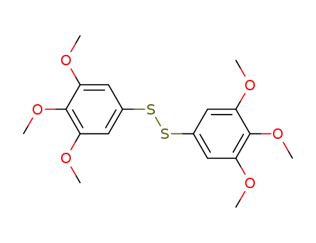 Molecular Structure of 16807-29-7 (Disulfide, bis(3,4,5-trimethoxyphenyl))