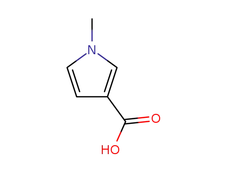 Molecular Structure of 36929-61-0 (1H-PYRROLE-3-CARBOXYLIC ACID, 1-METHYL-)