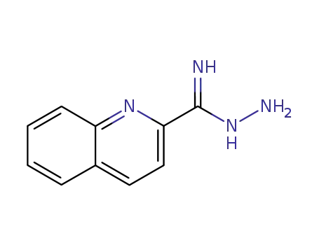 2-Quinolinecarboximidic acid, hydrazide