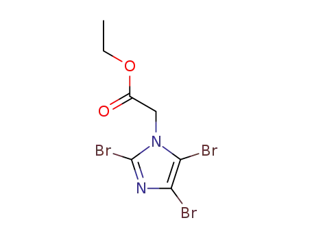 Molecular Structure of 112995-48-9 (ETHYL 2-(2,4,5-TRIBROMO-1H-IMIDAZOL-1-YL)ACETATE)