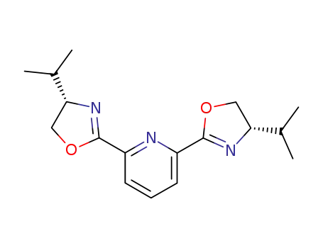 Molecular Structure of 118949-61-4 ((S,S)-2,6-BIS(4-ISOPROPYL-2-OXAZOLIN-2-YL)PYRIDINE)